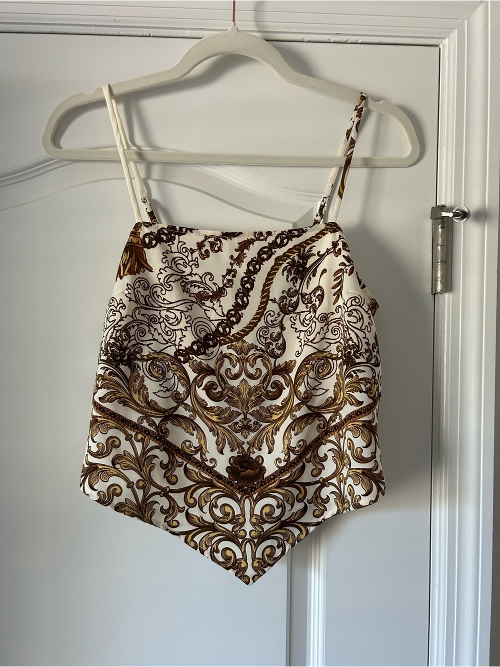 Rachel Zoe Handkerchief Hem Cami & Wide-leg Elastic Drawstring Pant Set
